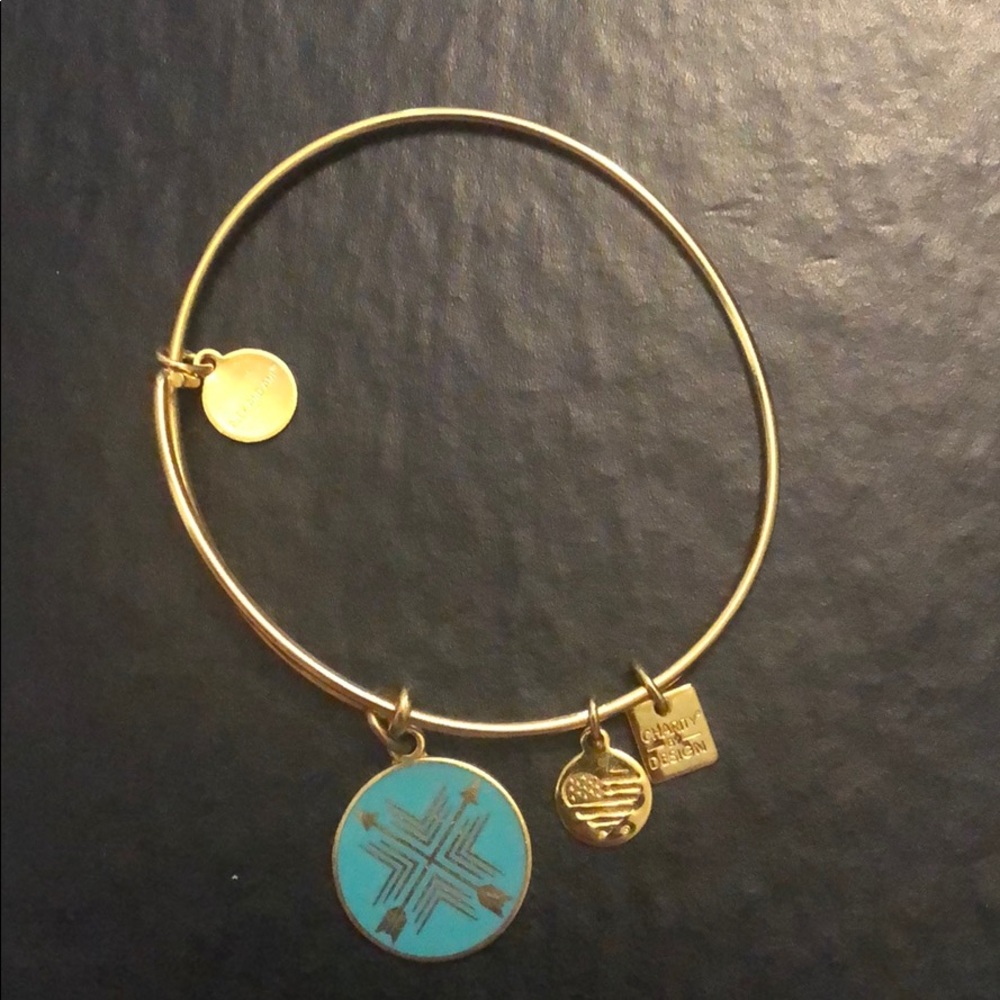 Alex and Ani Gold Arrows of Friendship bracelet
